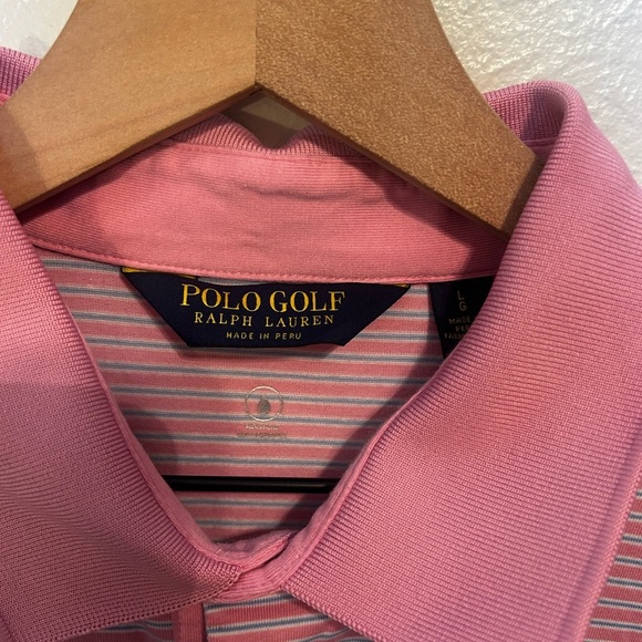 Polo Ralph Lauren Golf Made in Peru Pima Cotton‎ Striped Polo Shirt - Picture 3 of 7